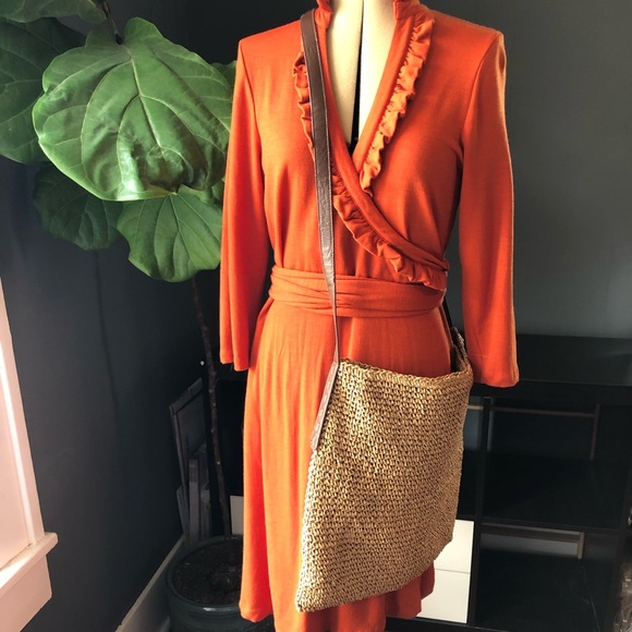 G.H. Bass & Co. Handbags - Wicker woven crossbody handbag